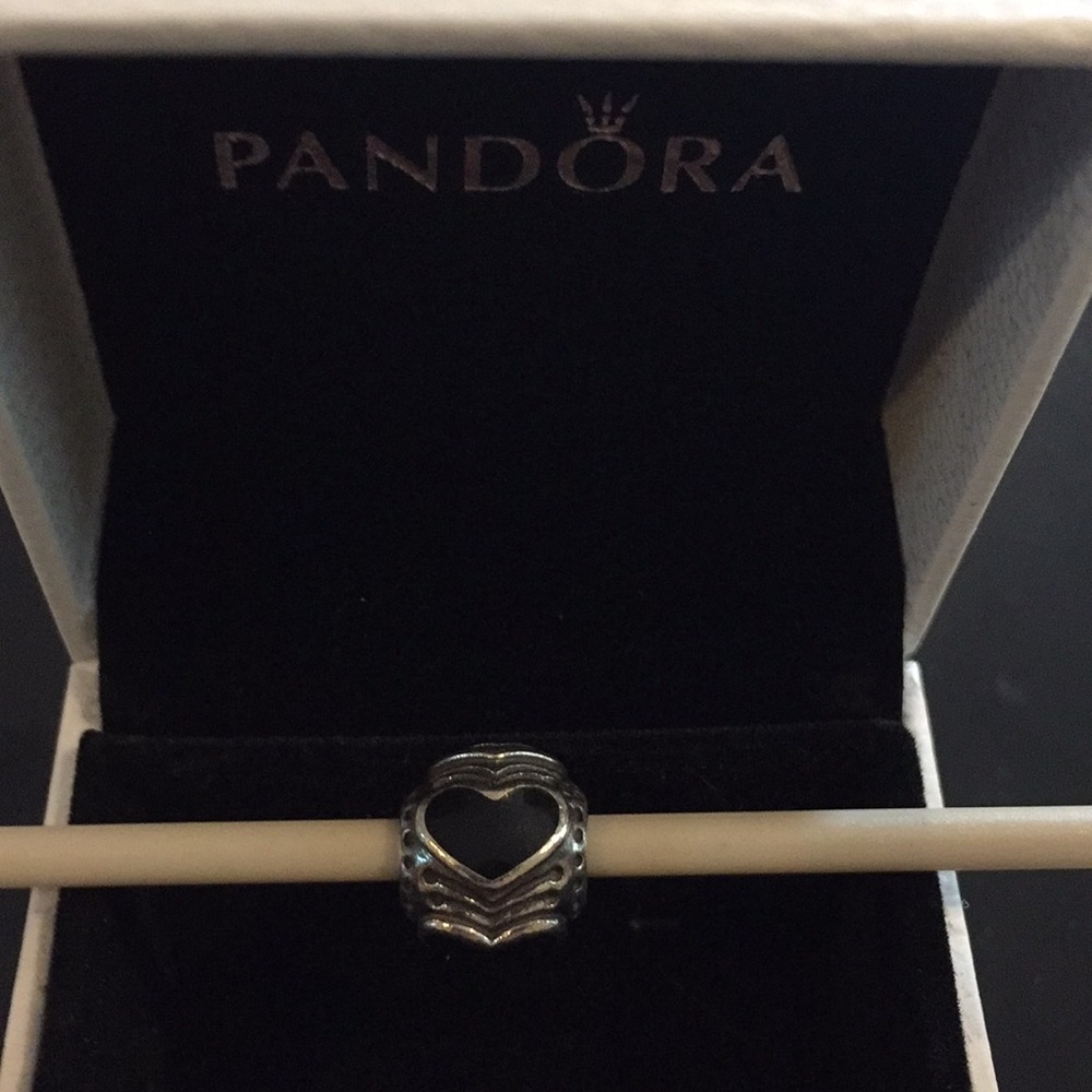 Pandora heart bead stamped 2011 in gold heart